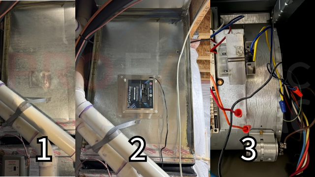HVAC UV Light Installation 1