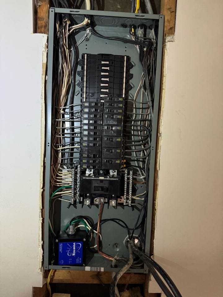 Electrical panel work by PRO Electric plus HVAC