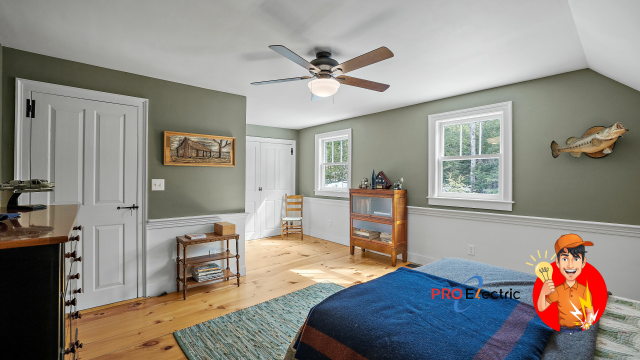 Ceiling fan installation in bedroom Haymarket, VA, Best ceiling fan for bedroom in Haymarket, VA, Bedroom ceiling fan electrician Haymarket, VA, Installing ceiling fan in bedroom Haymarket, Virginia, Quiet ceiling fans for bedrooms Haymarket, VA.