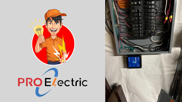 Whole-house surge protector, Pro Electric LLC, Dumfries VA, power surge protection, electrical safety, protecting electronics, licensed electrician, Jason, electrical installation, home safety.