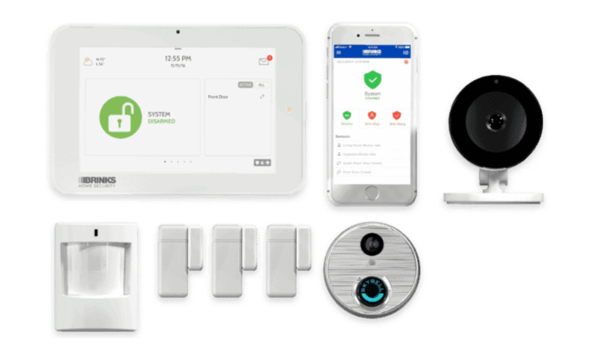 brinks home security, brinks vs adt, alarmcom monitoring, brinks touchscreen panel, brinks contract cost, z-wave compatible system, pro alarm installation