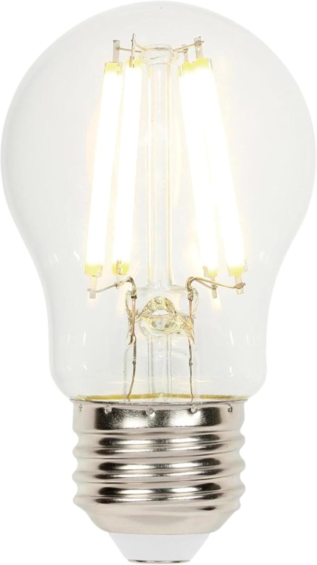 vintage filament LED bulb, Westinghouse Edison style A15, decorative clear filament bulb, 100 W equivalent 9 W LED, warm white 2700 K filament, retro pendant light bulb, dimmable decorative LED, enclosed fixture safe bulb, outdoor rated fan bulb, vintage fan light bulb, architectural filament LED, Westinghouse decorative lighting, hospitality vintage LED bulb, soft warm clear LED bulb, decorative fixture LED lamp, retro vintage bulb dimmable, compact Edison bulb LED, dimmable vintage style LED, aesthetic lighting filament bulb, long lifespan decorative LED