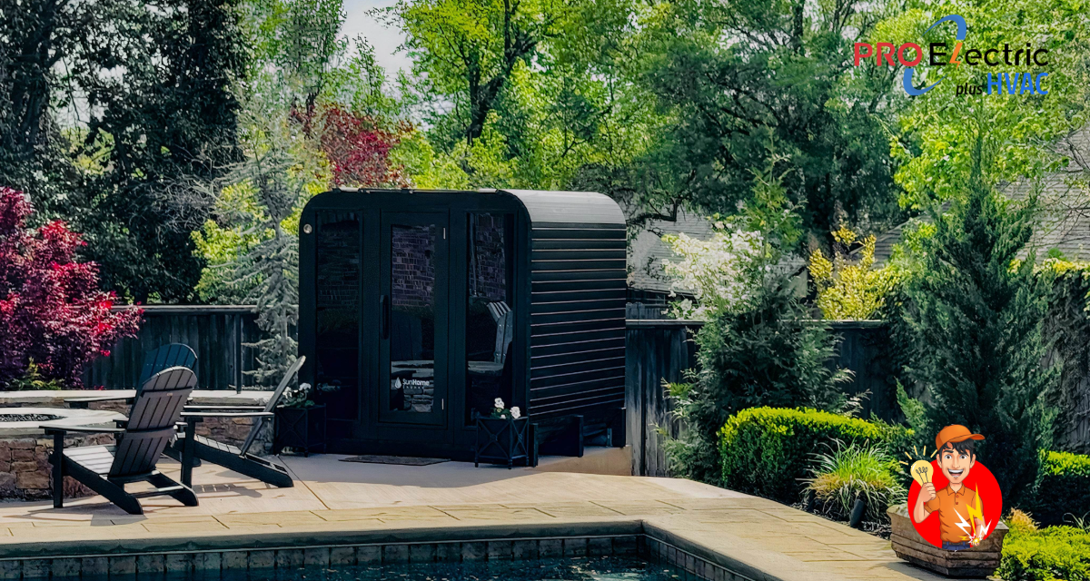 Luxury Living in McLean, VA: Installing the Sun Home Muskoka Outdoor Cube Sauna Black Edition