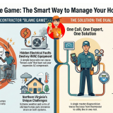 Fairfax HVAC repair, Loudoun County electrician, Arlington panel upgrade, Prince William furnace replacement, Alexandria heat pump installation, NoVA emergency service, Dedicated circuit installation, whole-home surge protection, NEMA 14-50 EV charger, AFCI GFCI breaker, Variable-speed heat pump, carbon monoxide safety check, AC short cycling diagnosis, gas furnace ignition repair, refrigerant leak detection, 200 amp service upgrade, generator transfer switch, clogged condensate drain line