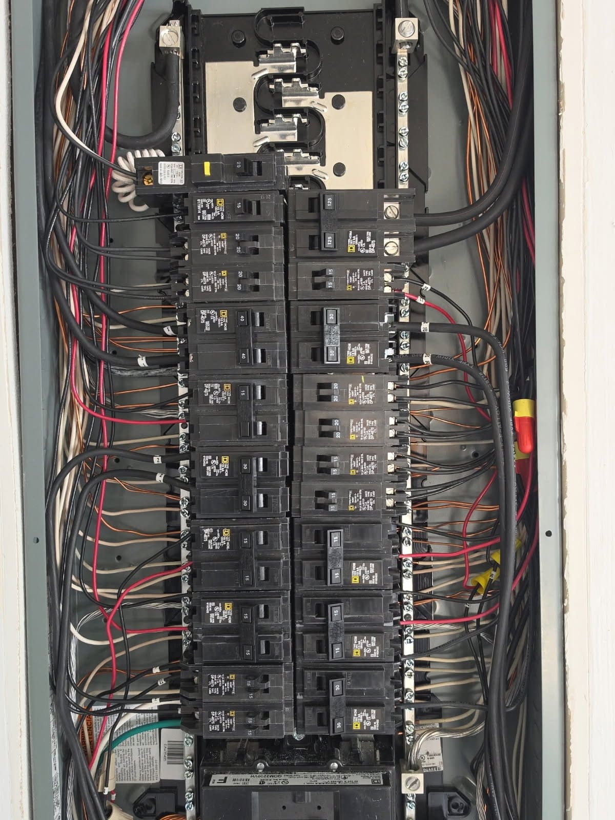 An electrical panel upgrade completed by PRO Electric plus HVAC